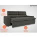 Sofá Daytona 2,00m Assento Retrátil e Reclinável Velosuede Cinza - NETSOFAS