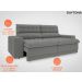 Sofá Daytona 2,00m Assento Retrátil e Reclinável Velosuede Grafite - NETSOFAS