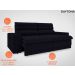 Sofá Daytona 2,00m Assento Retrátil e Reclinável Velosuede Preto - NETSOFAS