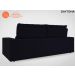 Sofá Daytona 2,00m Assento Retrátil e Reclinável Velosuede Preto - NETSOFAS