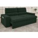 Sofá Daytona 2,00m Assento Retrátil e Reclinável Velosuede Verde - NETSOFAS