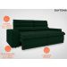Sofá Daytona 2,00m Assento Retrátil e Reclinável Velosuede Verde - NETSOFAS