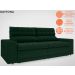 Sofá Daytona 2,00m Assento Retrátil e Reclinável Velosuede Verde - NETSOFAS