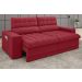 Sofá Daytona 2,00m Assento Retrátil e Reclinável Velosuede Vermelho - NETSOFAS