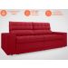 Sofá Daytona 2,00m Assento Retrátil e Reclinável Velosuede Vermelho - NETSOFAS