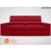Sofá Daytona 2,00m Assento Retrátil e Reclinável Velosuede Vermelho - NETSOFAS