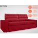 Sofá Daytona 2,00m Assento Retrátil e Reclinável Velosuede Vermelho - NETSOFAS