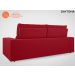 Sofá Daytona 2,00m Assento Retrátil e Reclinável Velosuede Vermelho - NETSOFAS