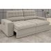 Sofá Daytona 2,30m Assento Retrátil e Reclinável Velosuede Areia - NETSOFAS