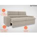 Sofá Daytona 2,30m Assento Retrátil e Reclinável Velosuede Areia - NETSOFAS