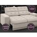 Sofá Jobim 1,70m Assento Retrátil e Reclinável Velosuede Areia - NETSOFAS