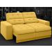 Sofá Jobim 1,70m Assento Retrátil e Reclinável Velosuede Canário - NETSOFAS