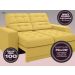 Sofá Jobim 1,70m Assento Retrátil e Reclinável Velosuede Canário - NETSOFAS