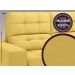 Sofá Jobim 1,70m Assento Retrátil e Reclinável Velosuede Canário - NETSOFAS