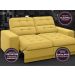 Sofá Jobim 1,70m Assento Retrátil e Reclinável Velosuede Canário - NETSOFAS