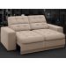 Sofá Jobim 1,70m Assento Retrátil e Reclinável Velosuede Capuccino - NETSOFAS