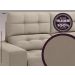 Sofá Jobim 1,70m Assento Retrátil e Reclinável Velosuede Capuccino - NETSOFAS