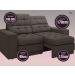 Sofá Jobim 1,70m Assento Retrátil e Reclinável Velosuede Chocolate - NETSOFAS