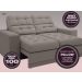 Sofá Jobim 1,70m Assento Retrátil e Reclinável Velosuede Marrom - NETSOFAS