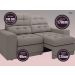 Sofá Jobim 1,70m Assento Retrátil e Reclinável Velosuede Marrom - NETSOFAS