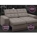 Sofá Jobim 1,70m Assento Retrátil e Reclinável Velosuede Marrom - NETSOFAS