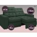 Sofá Jobim 1,70m Assento Retrátil e Reclinável Velosuede Verde - NETSOFAS