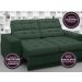 Sofá Jobim 1,70m Assento Retrátil e Reclinável Velosuede Verde - NETSOFAS
