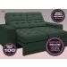 Sofá Jobim 1,70m Assento Retrátil e Reclinável Velosuede Verde - NETSOFAS