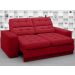Sofá Jobim 1,70m Assento Retrátil e Reclinável Velosuede Vermelho - NETSOFAS