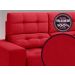 Sofá Jobim 1,70m Assento Retrátil e Reclinável Velosuede Vermelho - NETSOFAS