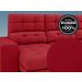Sofá Jobim 2,05m Assento Retrátil e Reclinável Velosuede Vermelho - NETSOFAS