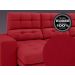Sofá Jobim 2,30m Assento Retrátil e Reclinável Velosuede Vermelho - NETSOFAS
