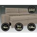 Sofá Omega 2,00m Assento Retrátil e Reclinável Velosuede Capuccino - NETSOFAS