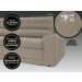 Sofá Omega 2,00m Assento Retrátil e Reclinável Velosuede Capuccino - NETSOFAS
