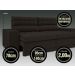 Sofá Omega 2,00m Assento Retrátil e Reclinável Velosuede Chocolate - NETSOFAS
