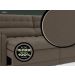 Sofá Omega 2,00m Assento Retrátil e Reclinável Velosuede Marrom - NETSOFAS