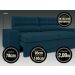 Sofá Omega 2,00m Assento Retrátil e Reclinável Velosuede Royal - NETSOFAS