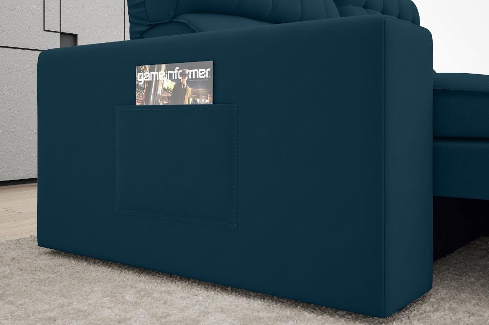 Sofá Omega 2,00m Assento Retrátil e Reclinável Velosuede Royal - NETSOFAS