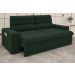 Sofá Omega 2,00m Assento Retrátil e Reclinável Velosuede Verde - NETSOFAS