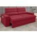 Sofá Omega 2,00m Assento Retrátil e Reclinável Velosuede Vermelho - NETSOFAS