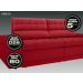 Sofá Omega 2,00m Assento Retrátil e Reclinável Velosuede Vermelho - NETSOFAS