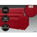 Sofá Omega 2,00m Assento Retrátil e Reclinável Velosuede Vermelho - NETSOFAS