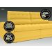 Sofá Omega 2,30m Assento Retrátil e Reclinável Velosuede Canário - NETSOFAS