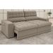 Sofá Omega 2,30m Assento Retrátil e Reclinável Velosuede Capuccino - NETSOFAS