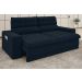 Sofá Omega 2,30m Assento Retrátil e Reclinável Velosuede Petróleo - NETSOFAS