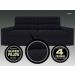 Sofá Omega 2,30m Assento Retrátil e Reclinável Velosuede Preto - NETSOFAS