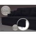 Sofá Palermo 2,00m Retrátil e Reclinável Velosuede Preto - NETSOFAS