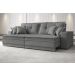 Sofá Palermo 2,20m Retrátil e Reclinável Velosuede Grafite - NETSOFAS