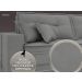 Sofá Palermo 2,20m Retrátil e Reclinável Velosuede Grafite - NETSOFAS