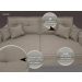 Sofá Palermo 2,40m Retrátil e Reclinável Velosuede Bege - NETSOFAS 